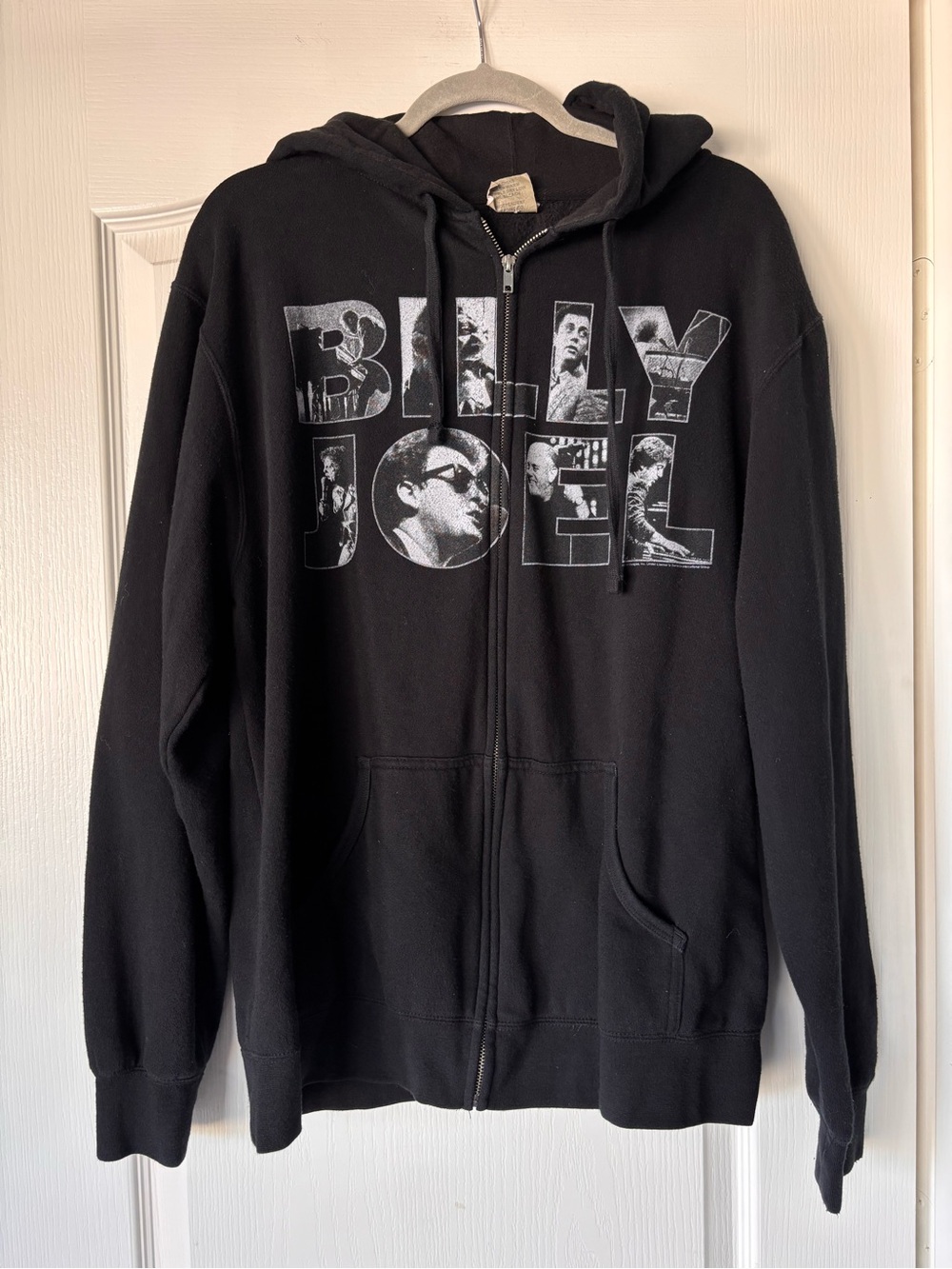 Billy Joel Hoodie Full Zip “in concert” Hoodie Size XL Black